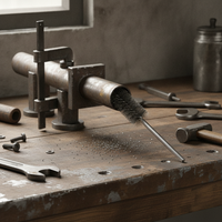 Internal Thread Deburring Brush Set for Cleaning and Polishing Pipes