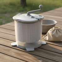 Portable Washer Centrifuge 2 in 1 Hand Crank Laundry Appliance No Electricity Washer Dryer for Students, Dorm Room, Small Apartment