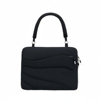 Cloud Design Puffer Computer Bag Lightweight Quilted Laptop Tote for Commute, Office