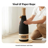 Sisal Rope Cat Scratcher Space-Saving Design Cat Scratching Pole with Orb Pet Supplies Easy to Clean for Living Room