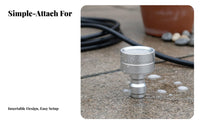 High Pressure Washer Nozzle Entirely Metal Construction Pressure Washer Shower Nozzle Versatile Car Wash Sprayer Head for Gardeners, Gardening
