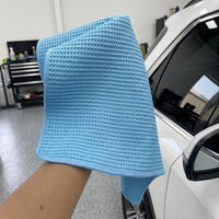 Microfibre Cloth, 300 GSM Car Drying Towel for Panes and Mirrors, 32-Ply Combed Yarn 40x40cm Glass Cleaning Towel