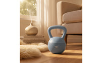 Easy Grip Soft Kettlebell Floor Friendly Quiet Kettlebell Flat Bottom Strength Training Equipment for Home Workout