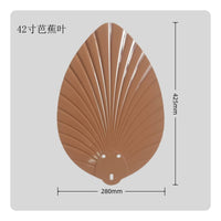 ABS Leaf-Shaped Fan Blade Glossy Ceiling Fan Blade Ribbed House Hardware Brown