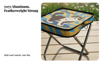 space-saving Pocket-Sized Folding Stool Lightweight Handbagdesign foldable Seat Quick Setup Portable Seating extremely lightweight for Travelers, Outdoor fans, Queuing, Travel, Hiking, Fishing