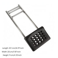 Stainless Steel Salon Shampoo-Bed Frame Padded Shampoo Bed Support Frame Perforated Hair Washing Headrest Black