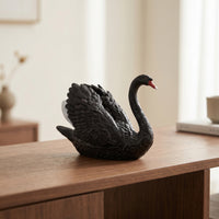 Swan Figurine Detailed Swan Model Cognitive Ornament for Kids, Sensory Play