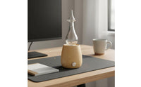 LED Lamp Quiet Glass and Wood Dispenser Handcrafted Home Fragrance