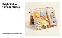 Colorful Children's Plaything Plaything Foldable Busy Board Interactive for Children