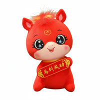 Fortunate Gift Chinese Astrological Horse Mascot Cute Design Chinese New Year Horse Stuffed Animal