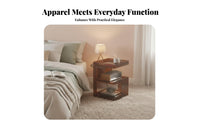 With Storage Shelf C-Shaped Side Table Multi-Functional C-Shaped Magazine Table Multifunctional Nightstand Modern Design for Apartment Dwellers, Students, Homeowners, Living Room, Bedroom, Small Spaces, Reception Area