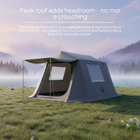 Easy to Clean Family Cabin Tent upf50 Sun Protection Portable Cabin Tent Spacious Outdoor Shelter Large for Camping