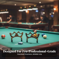 Cross Rest Head Long-Lasting Metal Construction Billiard Bridge Head Snooker Cue Bridge Glide Slide 5 Stroke Positions