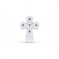 Modern Cross-Shaped Wall Clock Battery Operated Cross Wall Clock Compact Timepiece Lightweight for Living Room, Bedroom