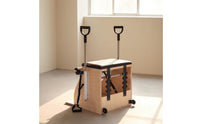 Wooden Pilates Chair with Handles Multifunctional Pilates Chair Adjustable Fitness Equipment Compact for Athletes, Home Gym, Apartment