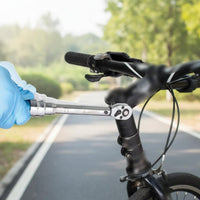 Chrome Vanadium Steel Two-Wheeler Tension Wrench Set Ratchet Head Pre-Set Tension Wrench Pre-Calibrated Tool High-Precision Accuracy for Cyclists