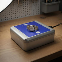 Compact Watch Tool Demagnetizer Rectangular Watch Demagnetizer Blue Top Magnetism Remover Corded
