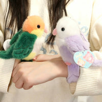 Parrot Stuffed Keychain Gift Idea Parrot Stuffed Bracelet Bird Wrist Toy Giftable Snap Bracelet Stuffed Creature Cute