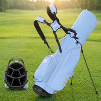 Golf Stand Bag Seven-Compartment Golf Bag with Stand Double Strap for Walking Golfers, Driving Range