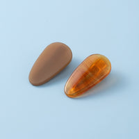 Duck for Women, Handmade Barrettes for Styling Flyaways, Small Size Spring Clamp Accessories for Young Teardrop Shape Set