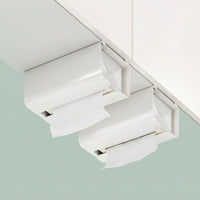 Cabinet Hanging Organizer for Under Storage, Nordic Style Paper Towel Holder No Drill for Students, Kitchen Roll