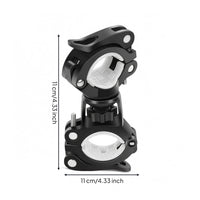 Ball-Joint Two-Wheeler Light Mount 360-Degree Rotation Bike Light Mount Multi-Angle Adjustable Universal Flashlight Holder