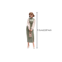 Woman Figurine Detailed Resin Figure Realistic Miniatures for Diorama Builders