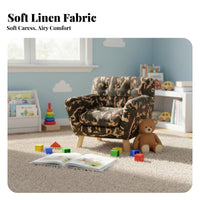 child-safe size Patchwork Club Chair Colorful Appearance Plush Lounge Chair Soft and comfortable children's Furniture Playful Design for children, Toddlers, Parents, Playroom, Bedroom, Living Room, perusing corner