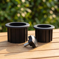 3 Pieces Umbrella Base Accessory Kit Tightening Umbrella Stand Sleeve with Knob Hardware Easy to Install Heavy Duty