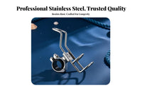 Stainless Steel Boat Rod Holder Clamp on Fishing Rod Holder Boating Accessory 360° Rotation Sturdy Duty