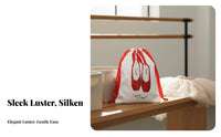 Portable Ballet Shoe Bag Travel-Friendly Pointe Shoe Bag Stylish Design for Children, Ballerinas
