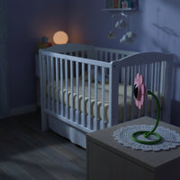 Wireless Baby Monitor with Flexible Stem Compact Flower Baby Camera Decorative for Parents, Newborns, Nursery, Crib