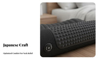Memory Foam Electric Heating Neck Pillow With Heat Heated Neck Massager Adjustable Inflation for Seniors, Adults, Bedroom, Home, Living Room