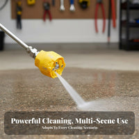 2 Pieces Rustproof 6-in-1 Pressure Washer Nozzle Long-Lasting Construction 6 in 1 Pressure Washer Nozzle Wide Range of Applications