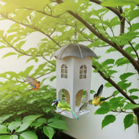 Castle Bird Feeder Decorative Hanging Bird Feeder Long-Lasting for Yard