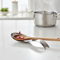 Stainless Steel Fish Tail Spoon Rest for Kitchen Utensils
