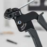 Stainless Steel Cable Tie Tool Ergonomic Metal Zip Tie Tensioner with Cutter Metal Strap Fastening Tool for Electricians