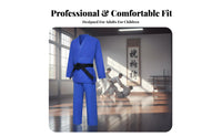Thickened Material Judo Gi Long-Lasting Thick Cotton Judo Suit Wear-Resistant for Children, Jujitsu Practitioners, Competition