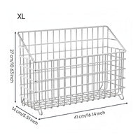 Stainless Steel Storage Basket Multi-Purpose Stackable Wire Basket Easy to Clean
