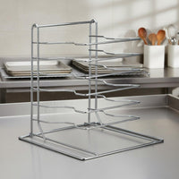 Multi-Tier Pizza Rack Space Saving Pizza Pan Stacking Rack Metal Kitchen Storage for Pizzerias, Restaurants