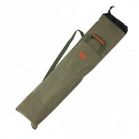 Lightweight Canvas Fishing Rod Bag Large Capacity Fishing Pole Storage Bag Wear-Resistant Adjustable Strap for Outdoor, Travel