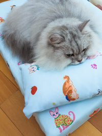 PDECO宠物垫子四季用卡通狗垫子狗窝可拆洗防水猫垫猫窝地垫秋冬