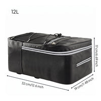 Reflective Waterproof Bike Rack Bag Elastic Bungee Net Rear Rack Bag Side Pocket Cycling Storage