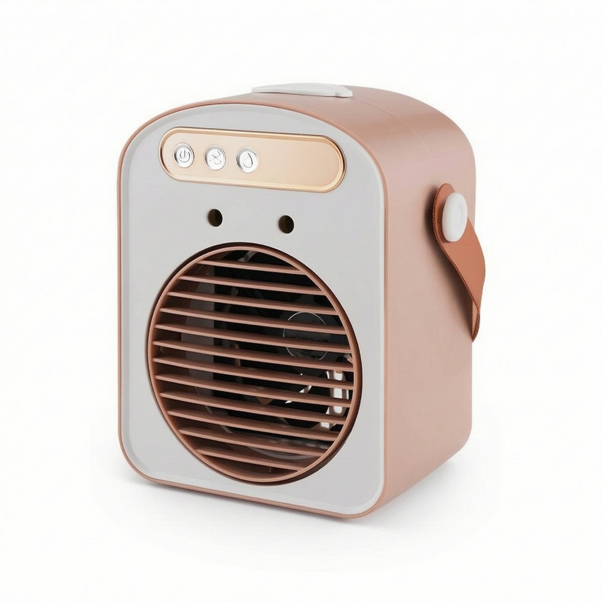 Rechargeable Desktop Humidifying Fan Portable Humidifying Fan with Carry Strap Compact Cordless for Students