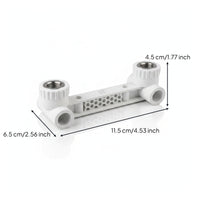 White PPR Pipe Connector Tight Fit Plastic Locking Band Connector Easy Hand Twist Plastic Pipe Adapter