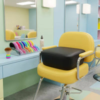 Easy to Clean Hairdressing Booster Cushion Comfortable Salon Booster Seat Water-Resistant Salon Seat Cushion Soft for Toddlers