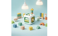 Multi-Sided Design Octahedron Busy Ball Bright Colors Sensory Busy Cube Safe Materials Baby Activity Cube Travel Friendly for 1 Year Olds
