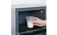 Milk Foaming Cup Manual Milk Frother Cup Microwave Coffee Specialist Steaming Jug for Coffee Lovers, Home Baristas, Office Breakroom