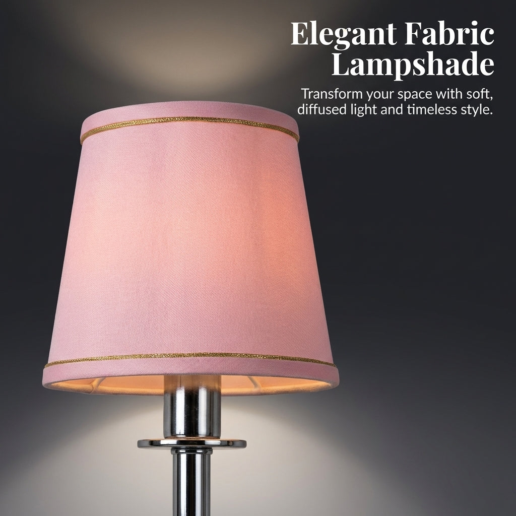 Light Shade in Textile with Film Backing for Pendant Ceiling Drum Lampshade for Bedroom and Dining Room, Compact Design for Wall