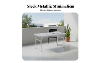 Foldable Design Bi-Fold Rectangular Table Indoor/exteriordoor Use Portable Furniture Easy to Clean adaptable for Street Vendors, Party Hosts, Night bazaar, exteriordoor meal, Camping, Dining Room